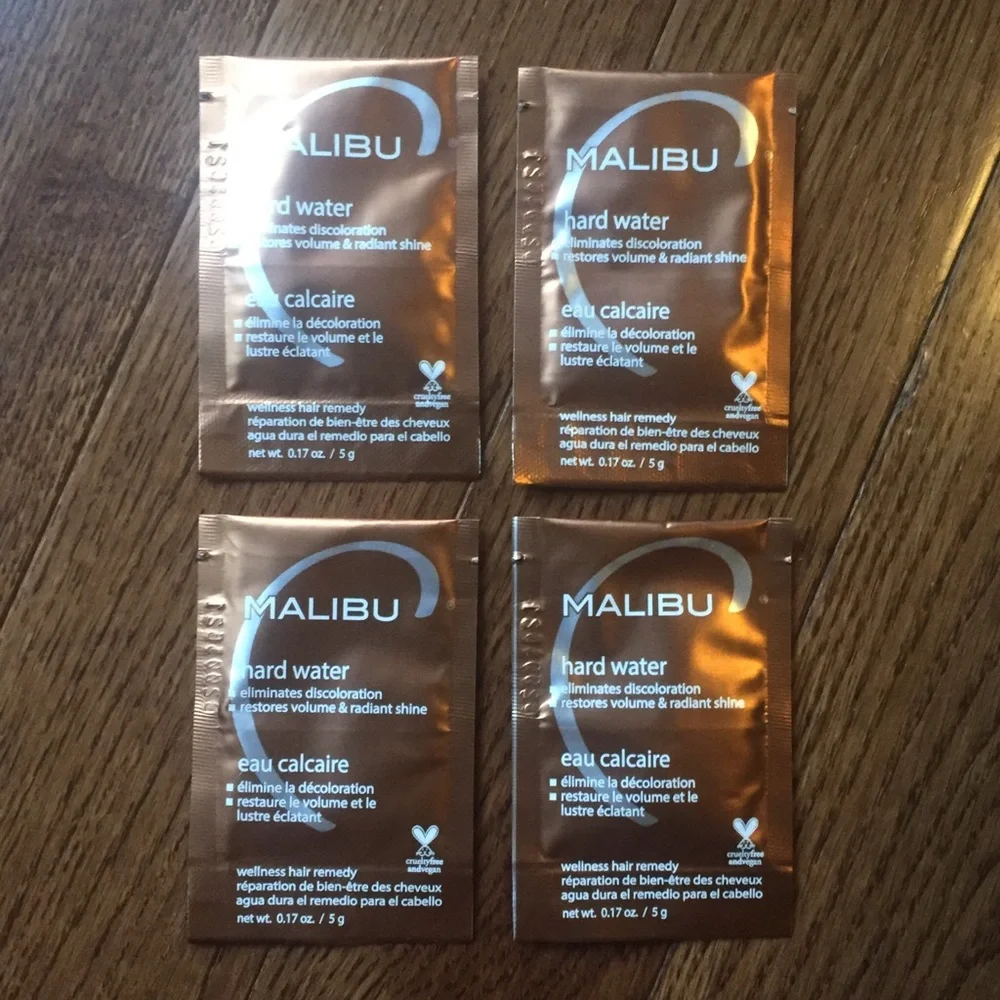 x4 Malibu C Hard Water Stain Remover Packets‎